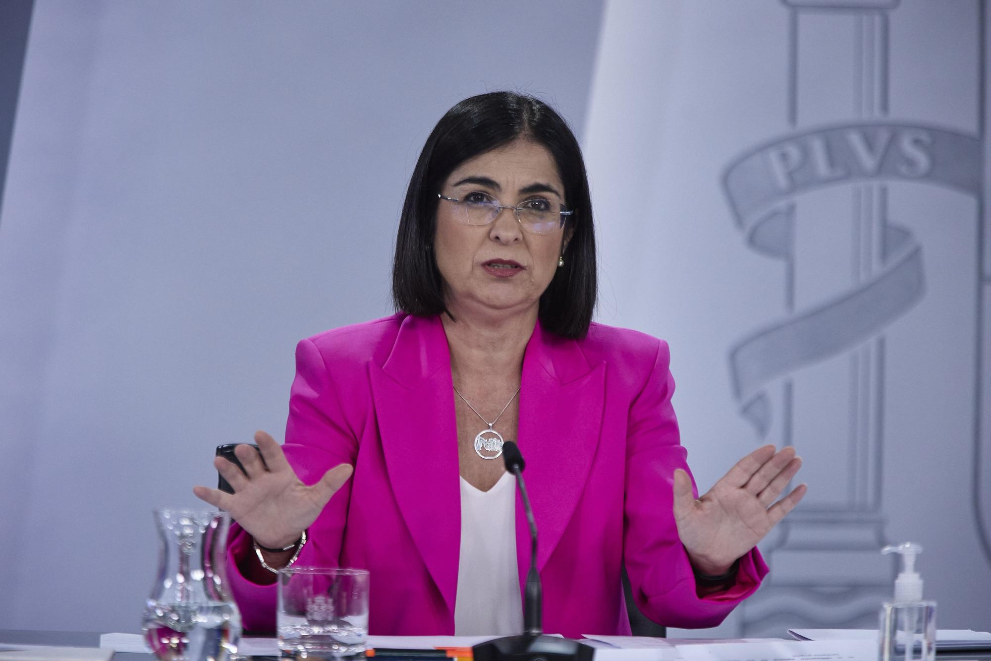 La ministra de Sanidad, Carolina Darias