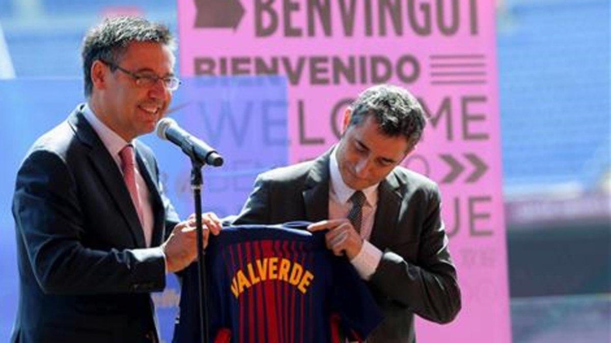 Bartomeu, junto a Valverde