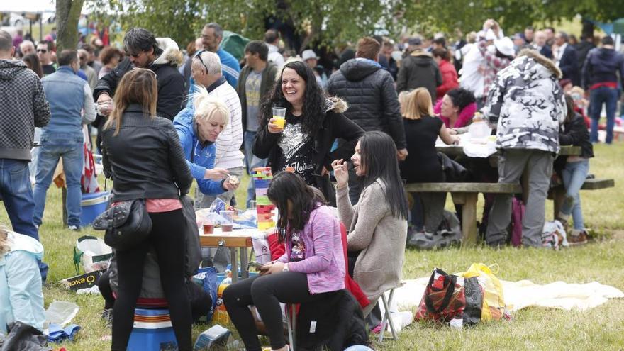 Ambiente festivo en la pasada Jira al embalse de Trasona.