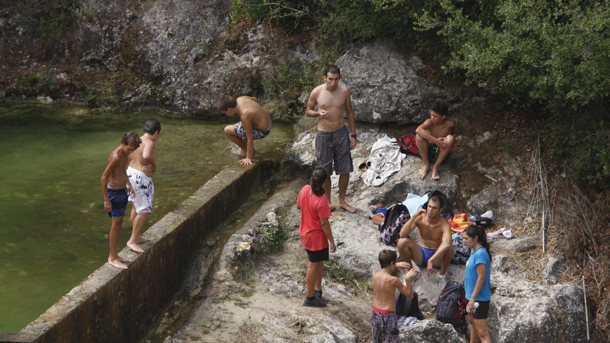 Excursión de una de las escuelas de verano de Sant Antoni hace unos años.