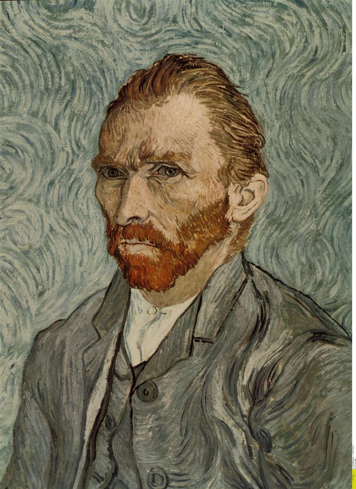Auterretrato de Vincent van Gogh.