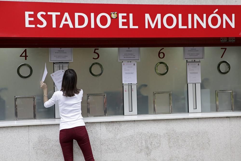 Venta de entradas en el Molinón para Soria