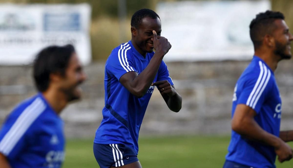 Concentración del Real Zaragoza en Boltaña