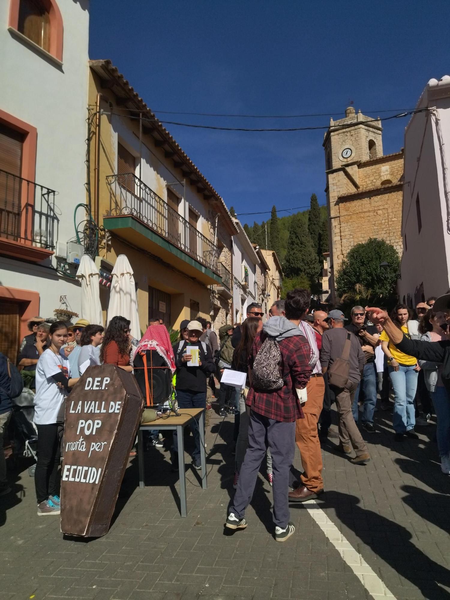 Así ha sido la masiva manifestación de Llíber contra el PAI de 488 casas (imágenes)