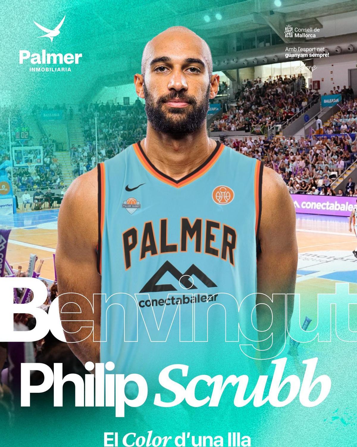 Imagen del fichaje compartida por el Palmer.