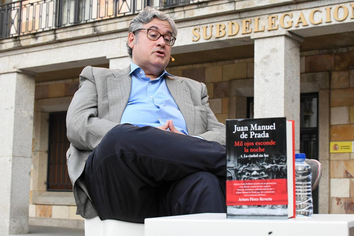 Juan Manuel de Prada, durante la Feria del Libro de Zamora del pasado año.