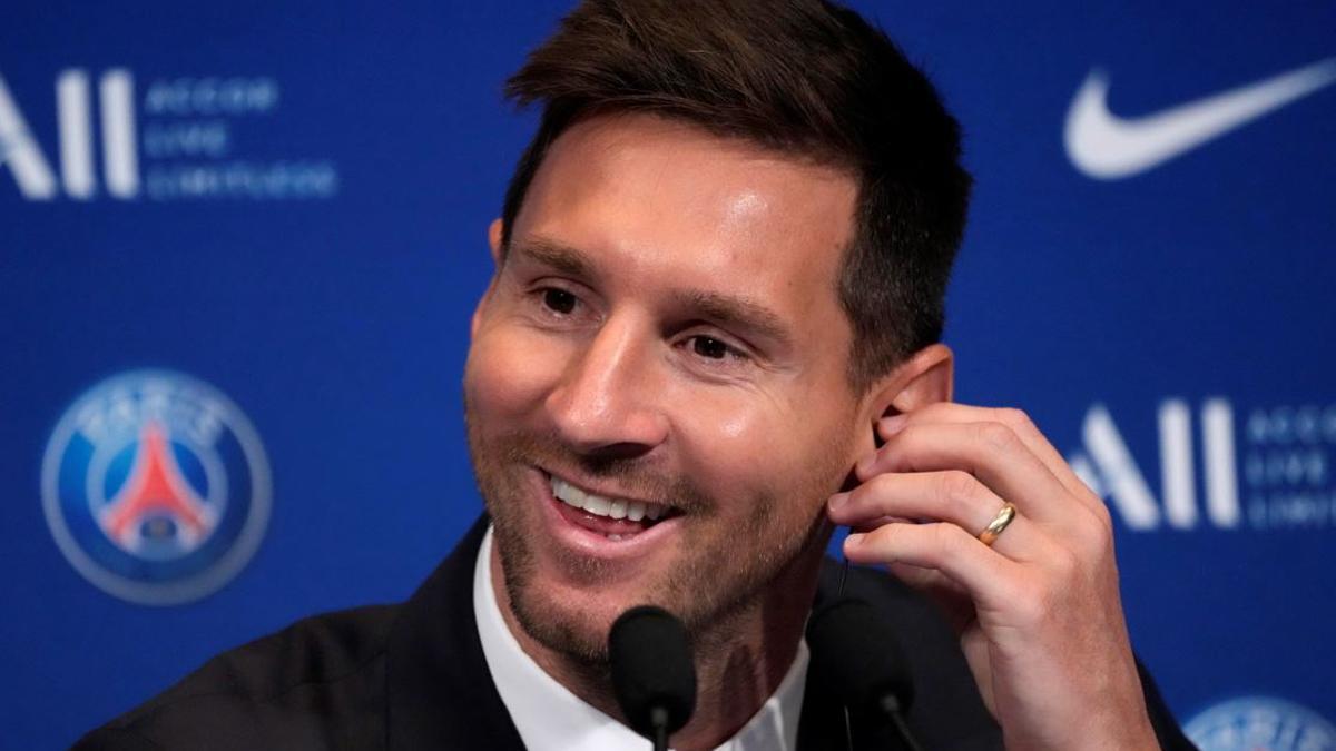 Messi, en su presentación