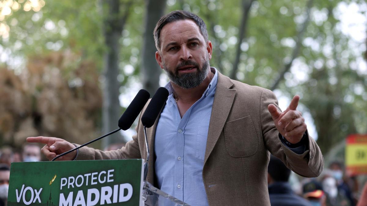 El presidente de Vox, Santiago Abascal