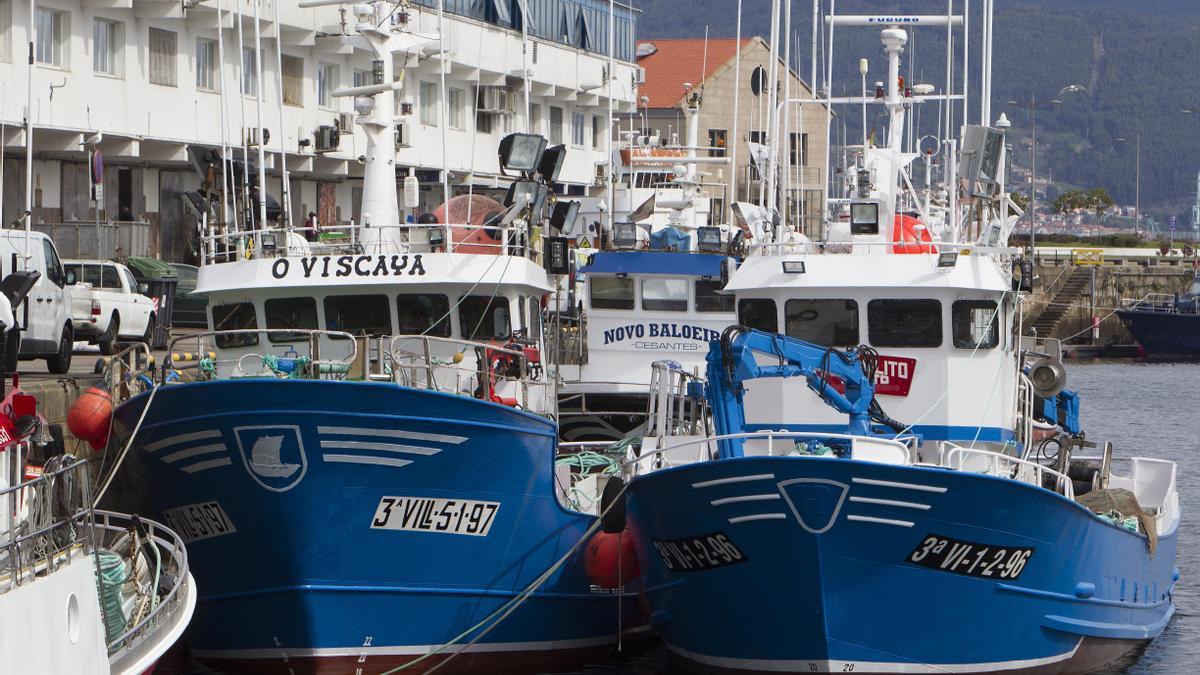 Barcos de pesca en Vigo.