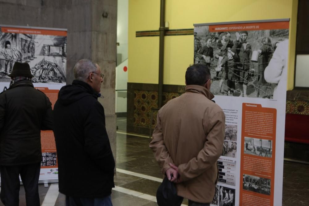 Exposición sobre el holocausto en Gijón