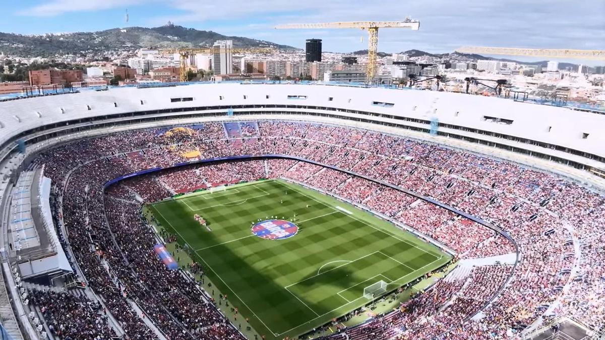 Así lucen las nuevas gradas del Spotify Camp Nou