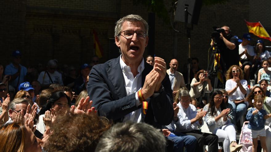 Feijóo participa en un acto de campaña para las elecciones europeas en Santa Cruz de Tenerife