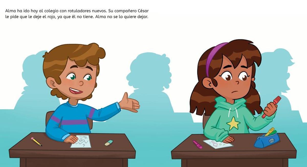 Páginas interiores del cuento.