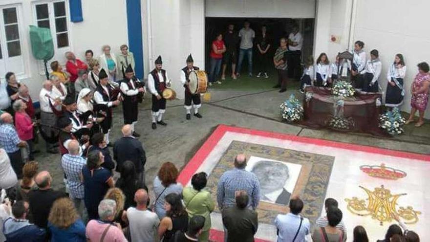 Acto de la Telayina en la cofradía de pescadores de Puerto de Vega.