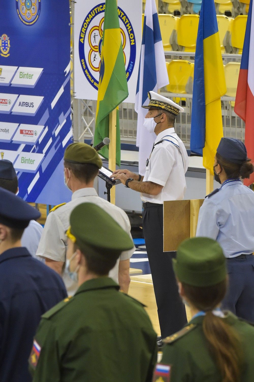 Ceremonia de clausura del Mundial de pentathlon aeronáutico