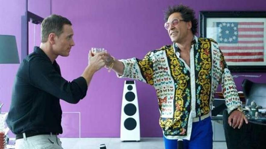 Michael Fassbender y Javier Bardem en &#039;The Counselor&#039;.