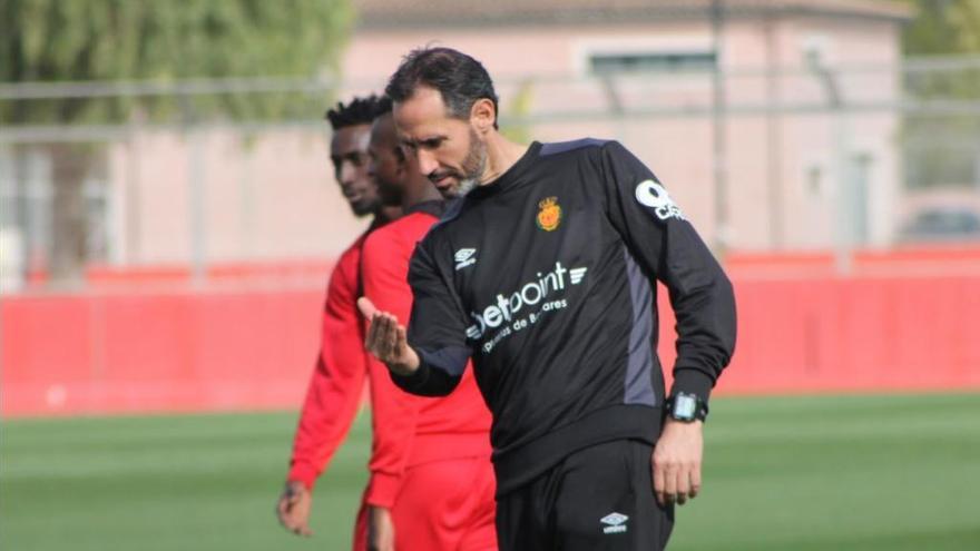 Moreno, durante un entrenamiento de la semana