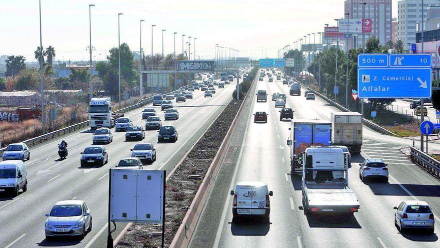 Pista de Silla, a su paso por Alfafar