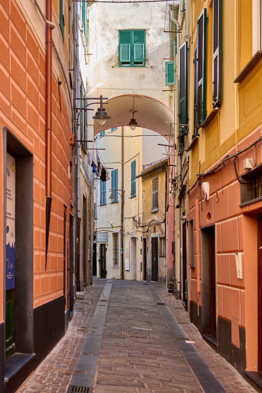 Callejuelas en el centro histórico de Savona.