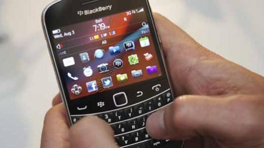 Los usuarios de BlackBerry se quedan sin conexión