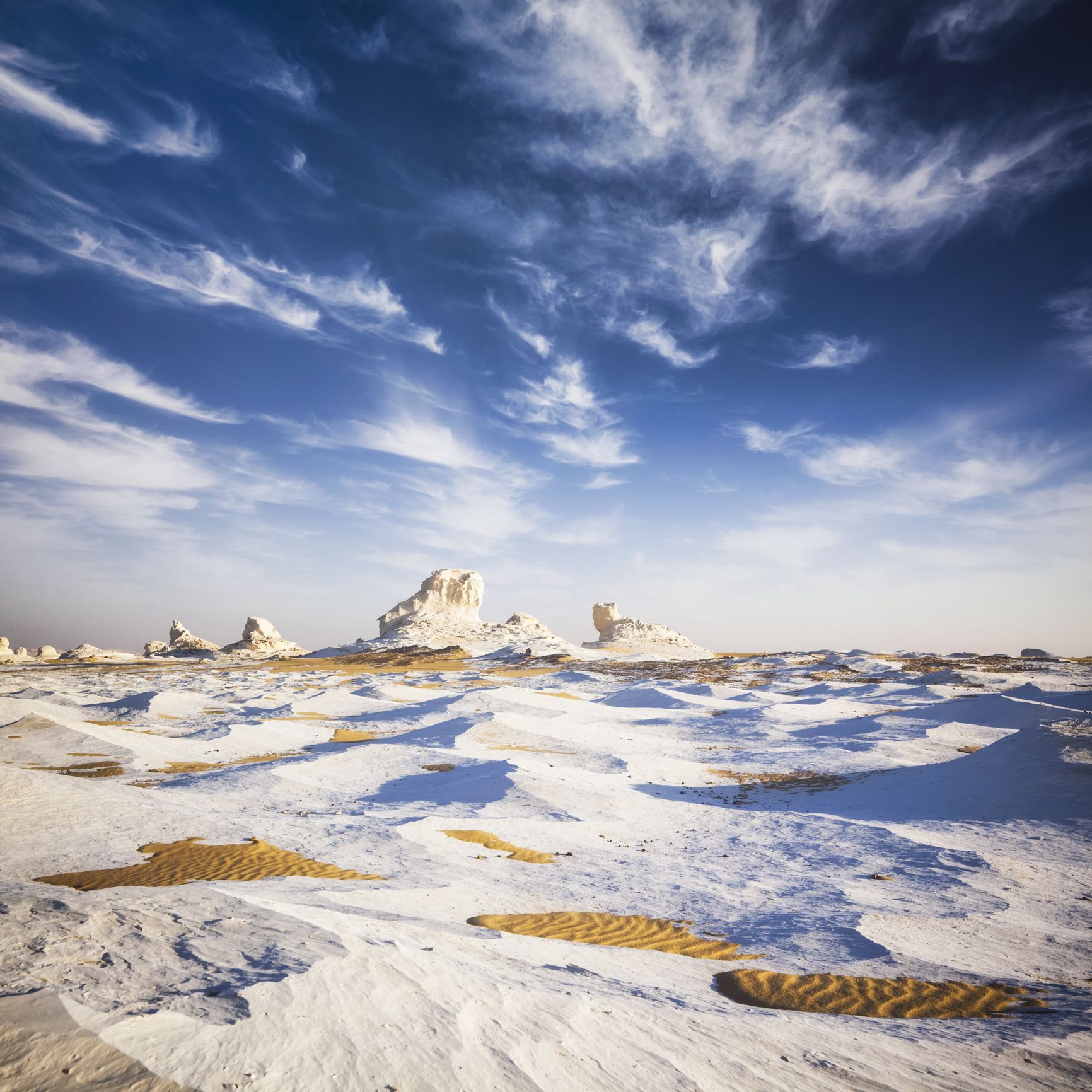 El precioso y llamativo Desierto Blanco de Egipto