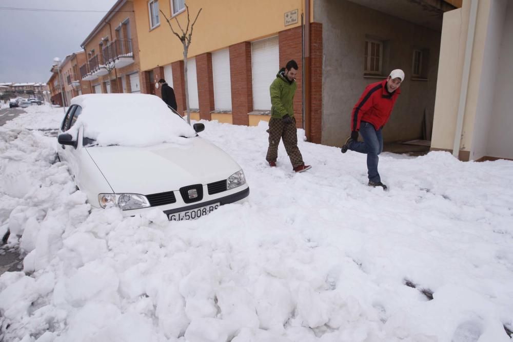 La nevada del març de 2010 a Girona