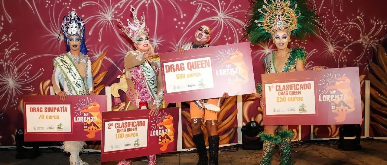 Drag Hefesto reina en las fiestas de San Lorenzo