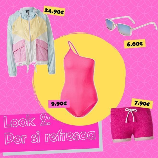 Look 2 body rosado C&amp;A