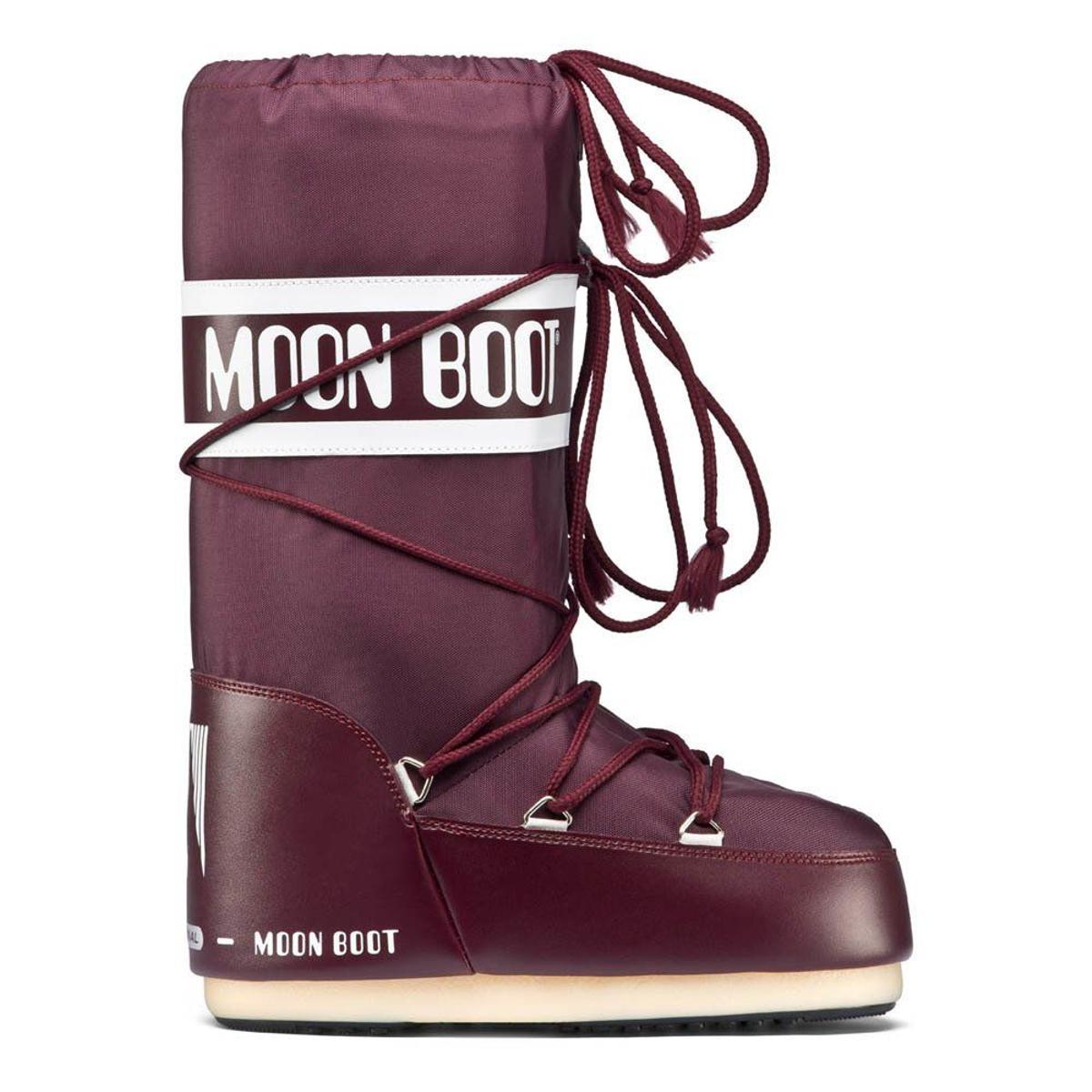 Moon Boot Mini Nylon en color ciruela