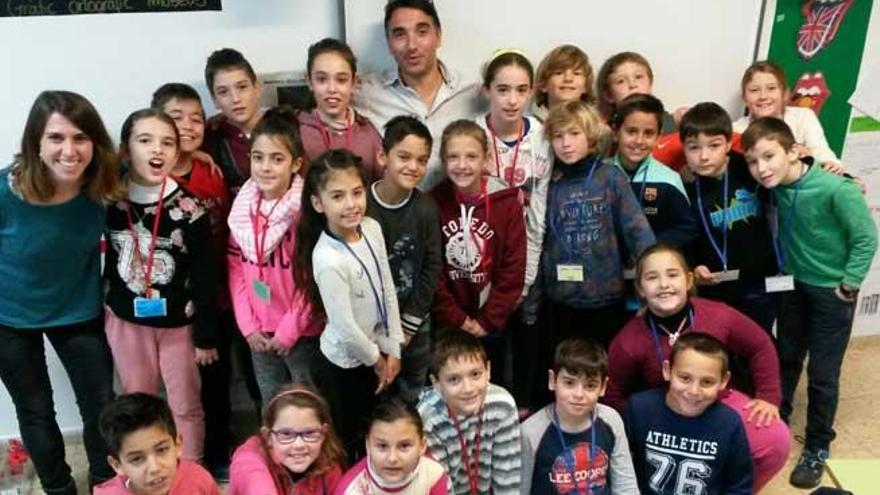 Hervás explica sus secretos a los alumnos de Puig d´en Valls