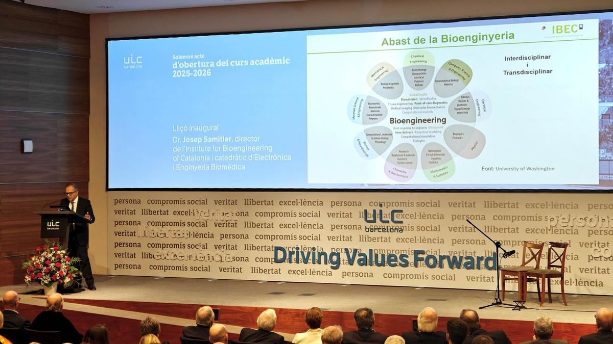 Imagen del acto inaugural del curso en la UIC