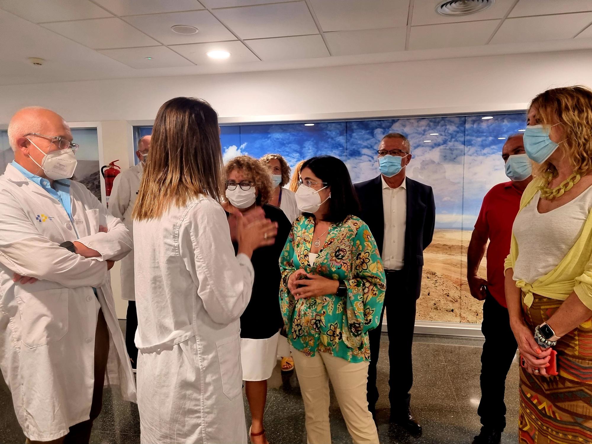 Visita de Carolina Darias al Hospital General de Fuerteventura