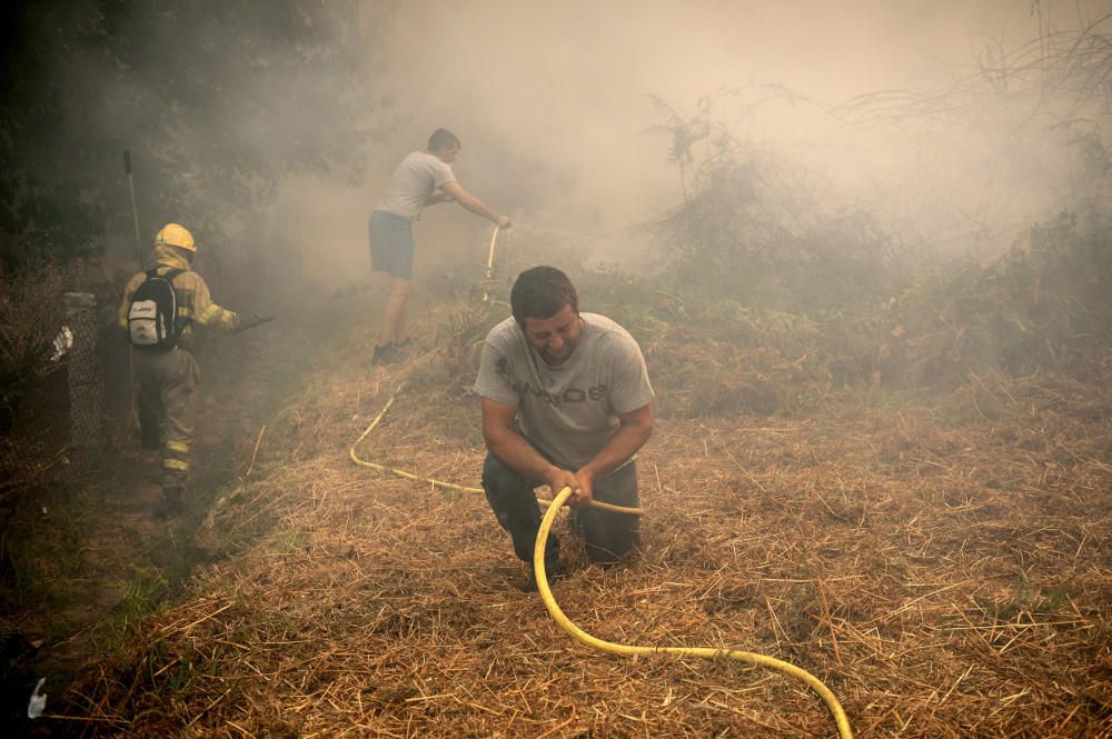 El fuego arrasa más de 3.000 hectáreas en Ourense