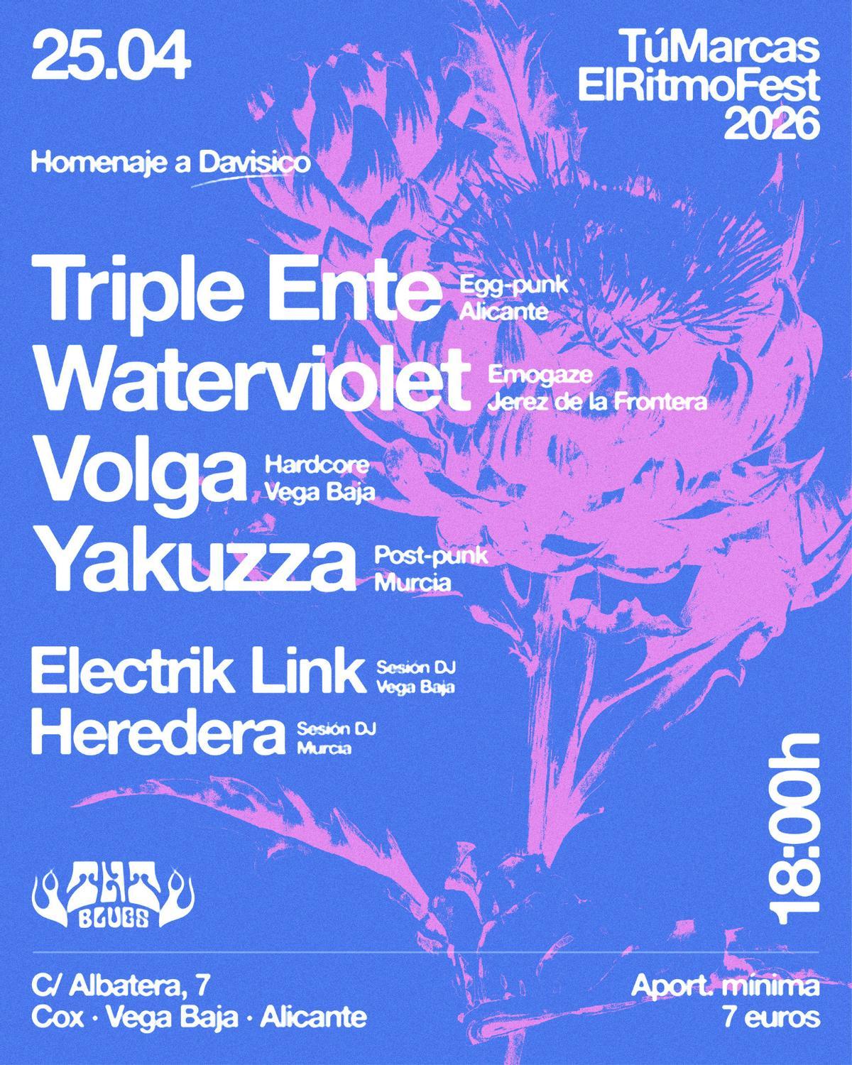 Cartel oficial de Tú marcas el ritm Fest 2026
