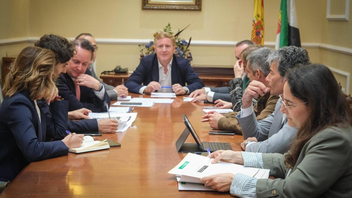 Reunión del consejo rector del Consorcio del Casco Antiguo de Badajoz.