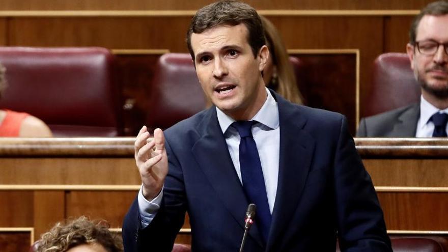 Pablo Casado, en el Congreso