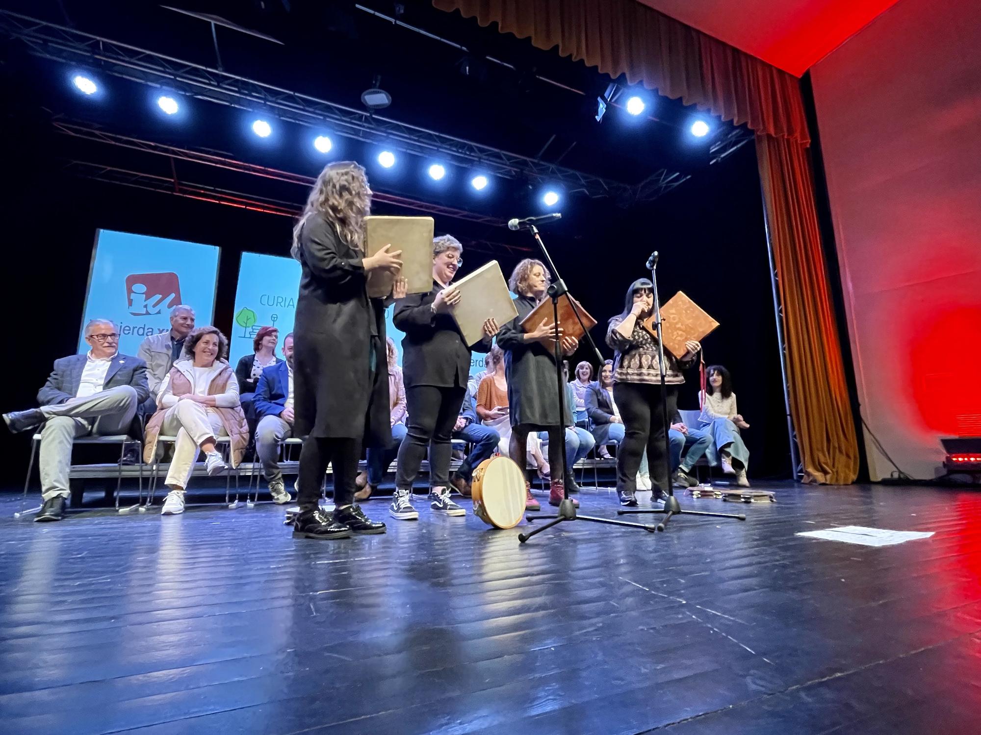 Presentación de la candidatura de Aníbal Vázquez, en el Auditorio Teodoro Cuesta de Mieres.