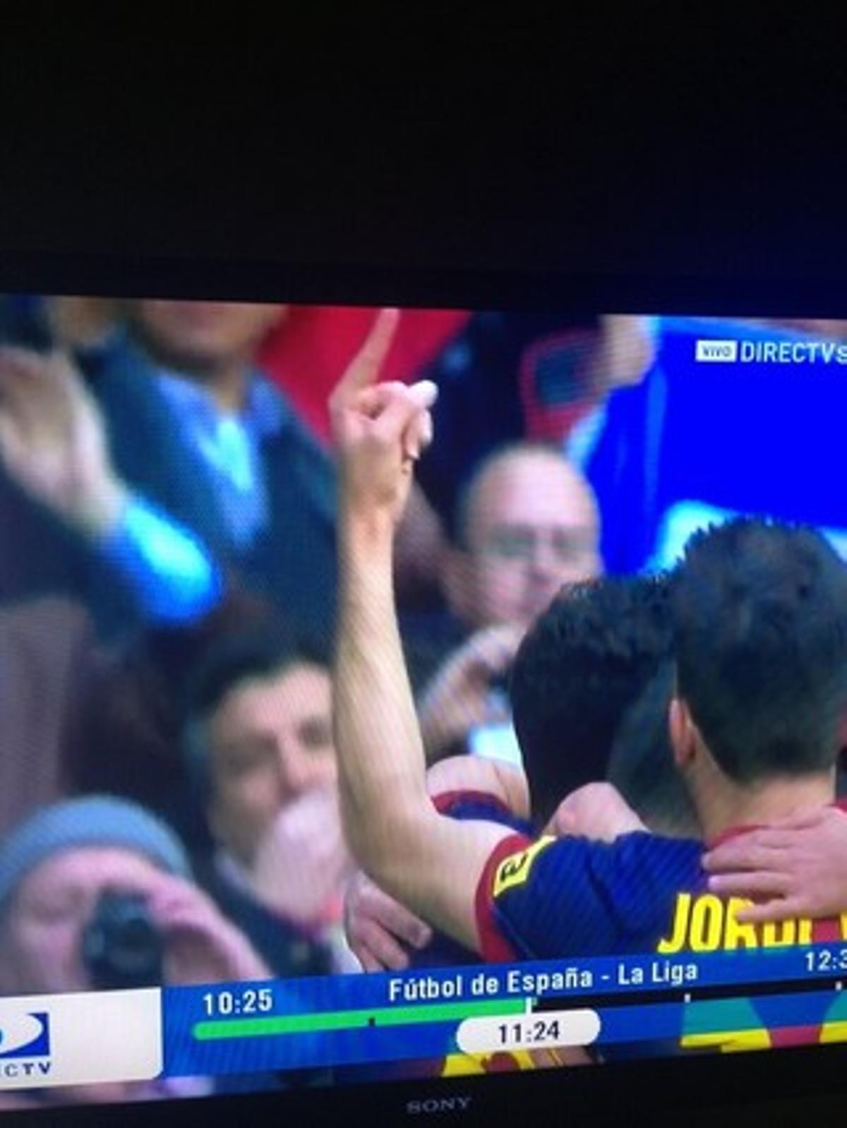 Una imatge de Jordi Alba obre el debat a les xarxes. Una imatge de Jordi Alba obre el debat a les xarxes.