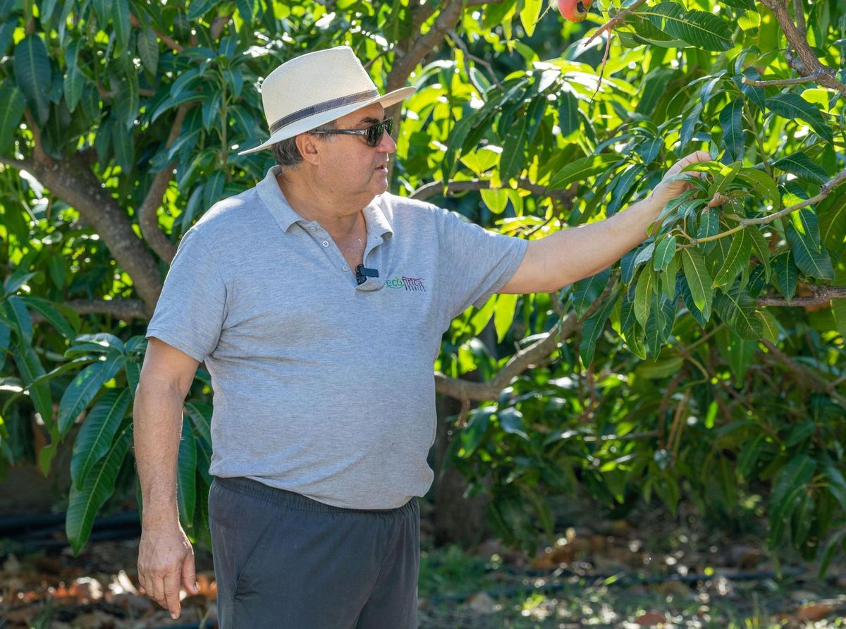 El representante de la EcoFinca Nogales, Rubén Piñero.