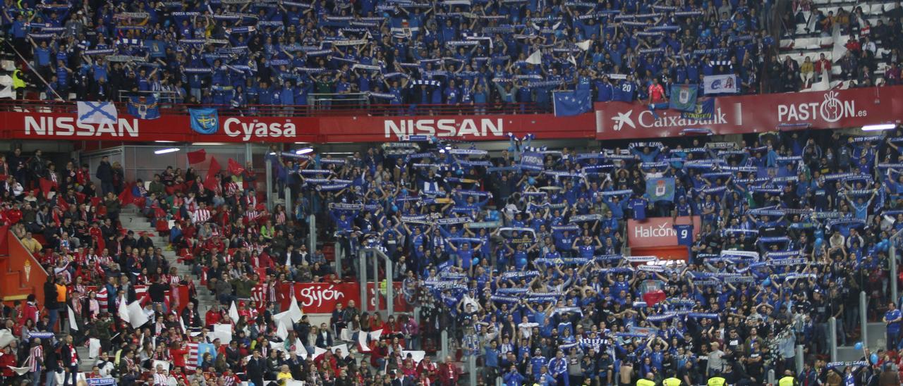 Aficionados del Oviedo y del Sporting