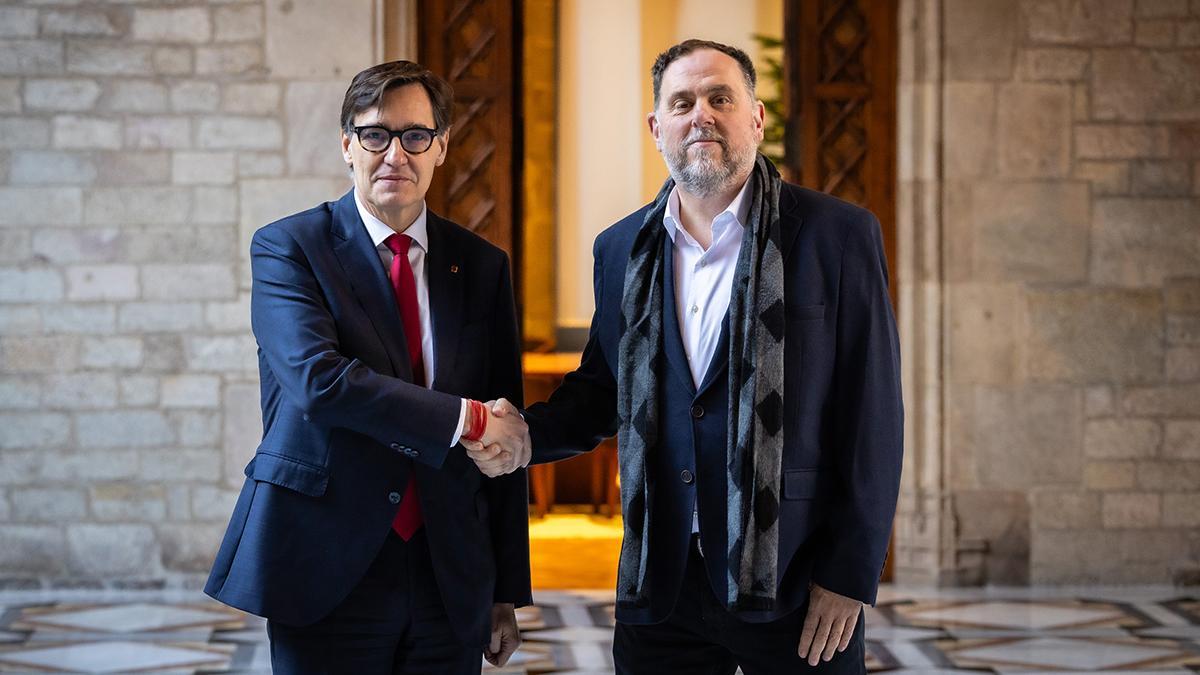 Illa se reúne con Junqueras por el acuerdo de financiación