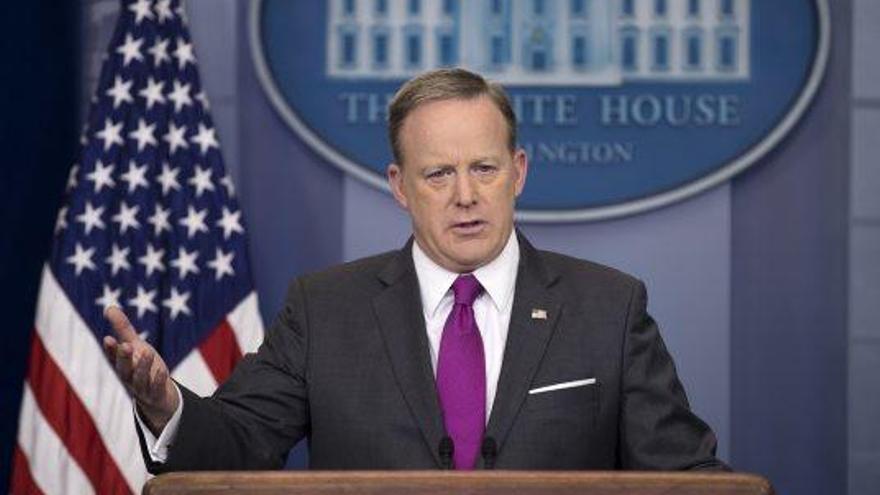 El portaveu de la Casa Blanca, Sean Spicer, ahir