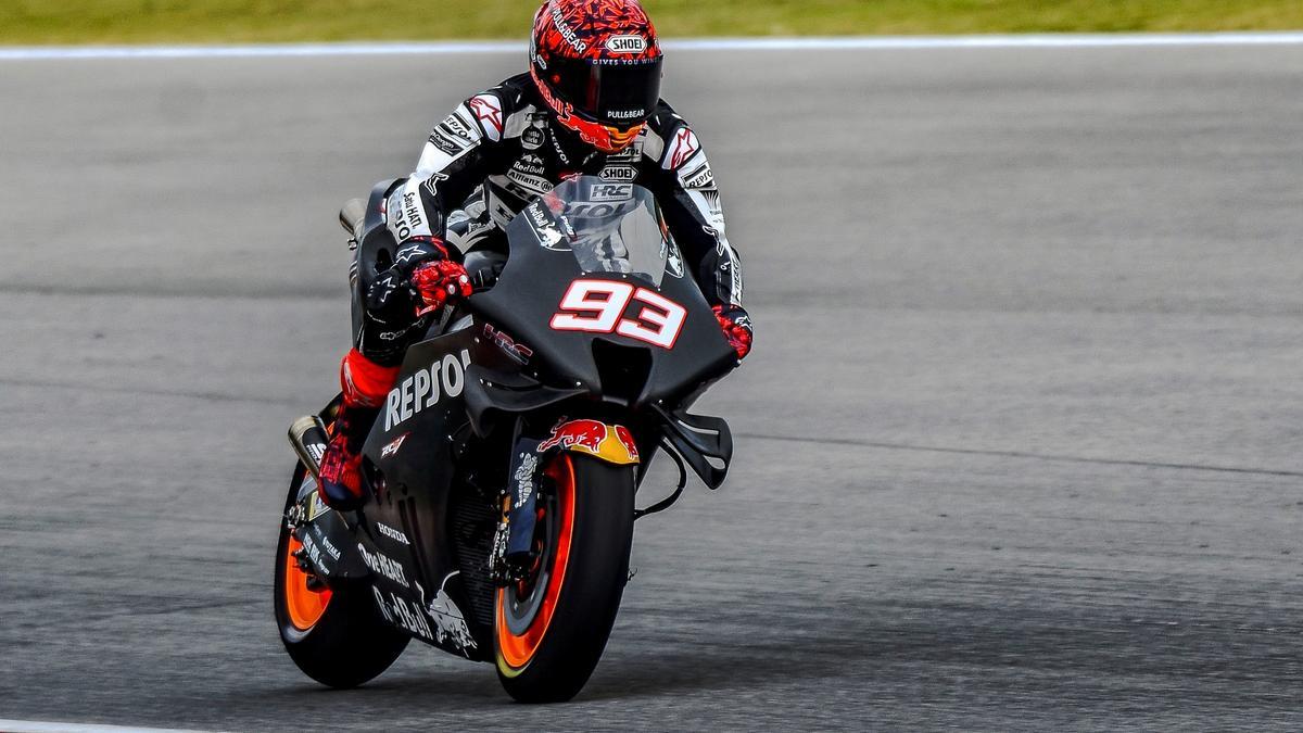 Marc Márquez contento y muy satisfecho de su regreso a la competición