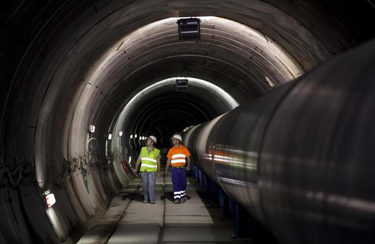 Canonada i túnel d’interconnexió d’aigua de Fontsanta Trinitat.