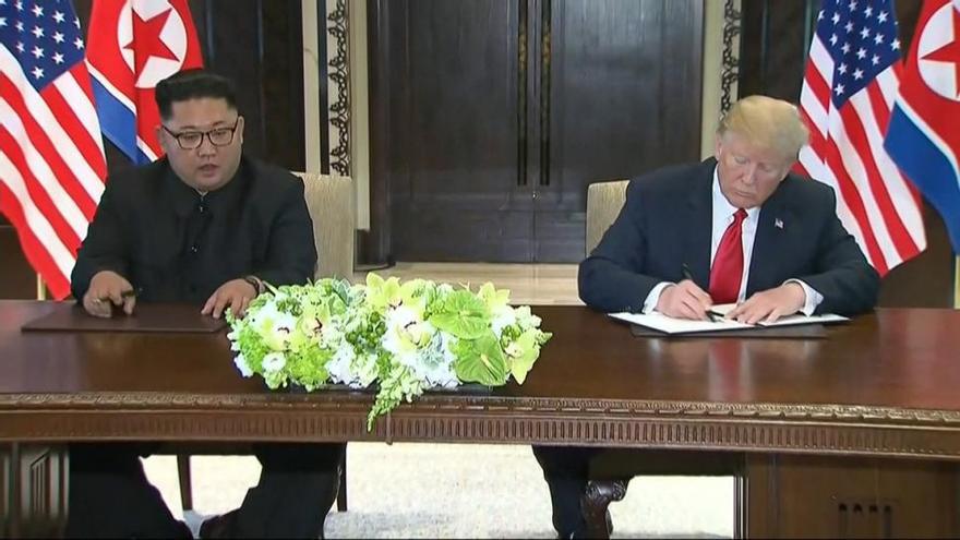 Trump y Kim Jong-un firman: &quot;El mundo verá un cambio&quot;
