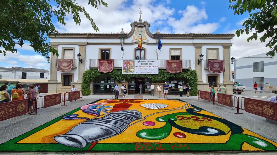 San Vicente de Alcántara creará de nuevo una alfombra por el Año Xacobeo 2022