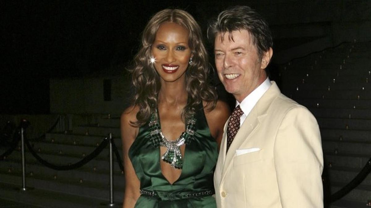 Bowie, en el 2007, con su esposa, la exmodelo Iman Abdulmajid.