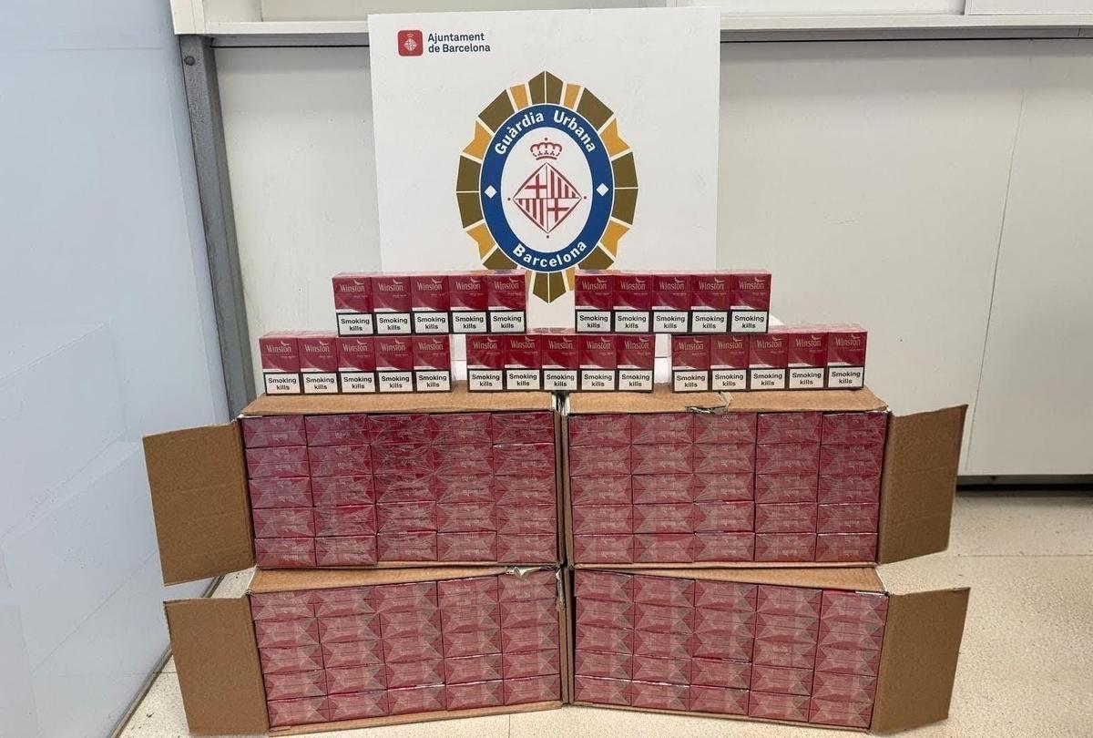 Imagen del tabaco intervenido de contrabando