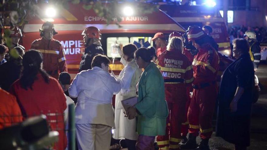 Incendio en una discoteca de Bucarest