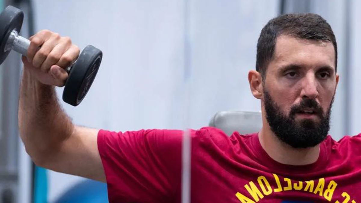 Mirotic, trabajando en el gimnasio para ponerse a punto